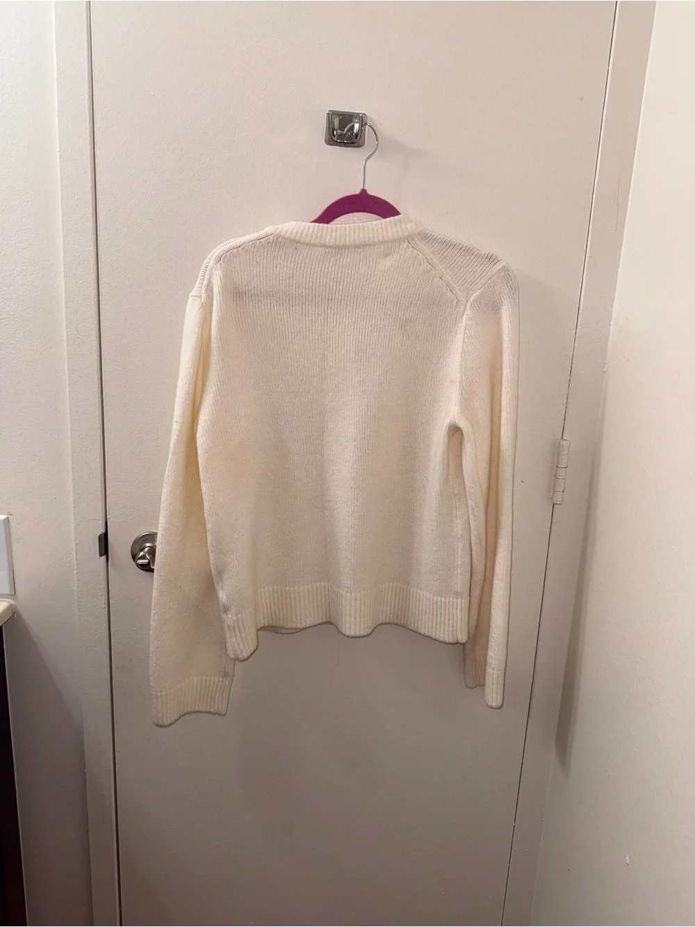 Abercrombie & Fitch Cream Button-Up Women's Cardigan